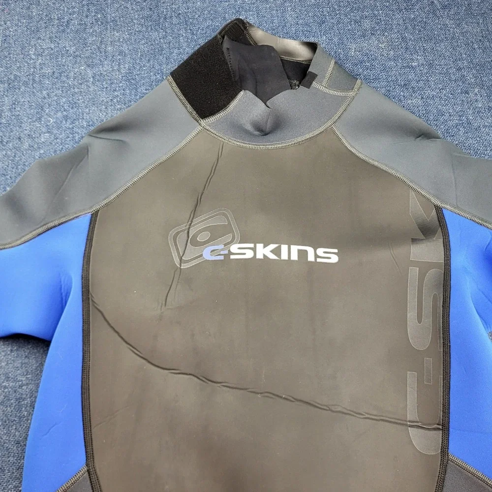 C-Skins C-Atom Wetsuit XXL Mens Blue Grey Shorty Short Sleeve Back Zip Neoprene